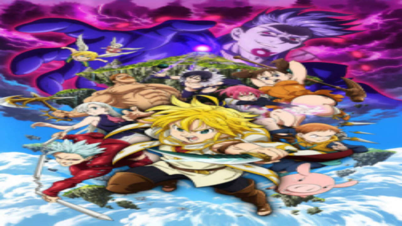 Poster of Nanatsu no Taizai Movie 1 Tenkuu no Torawarebito