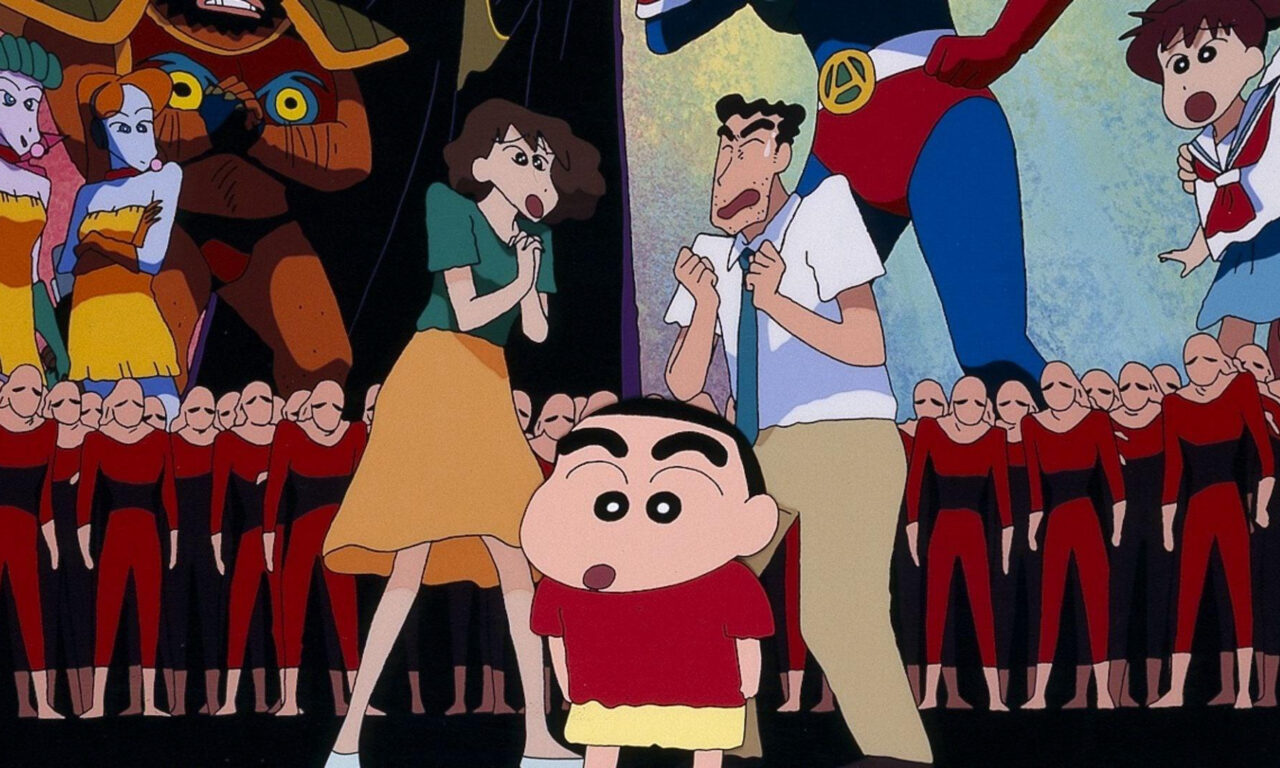 Poster of Crayon Shin chan Action Kamen Đối Đầu Ma Vương Áo Tắm