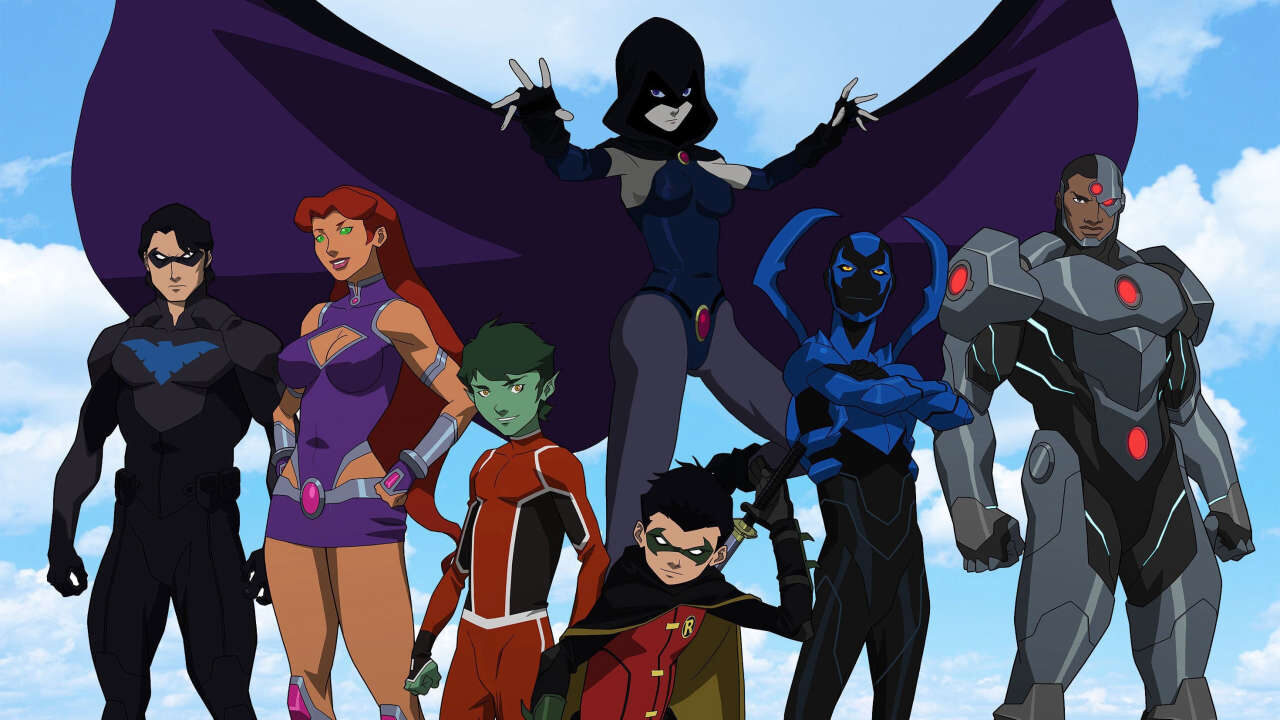 Poster of Liên Minh Công Lý Đụng Độ Nhóm Teen Titans